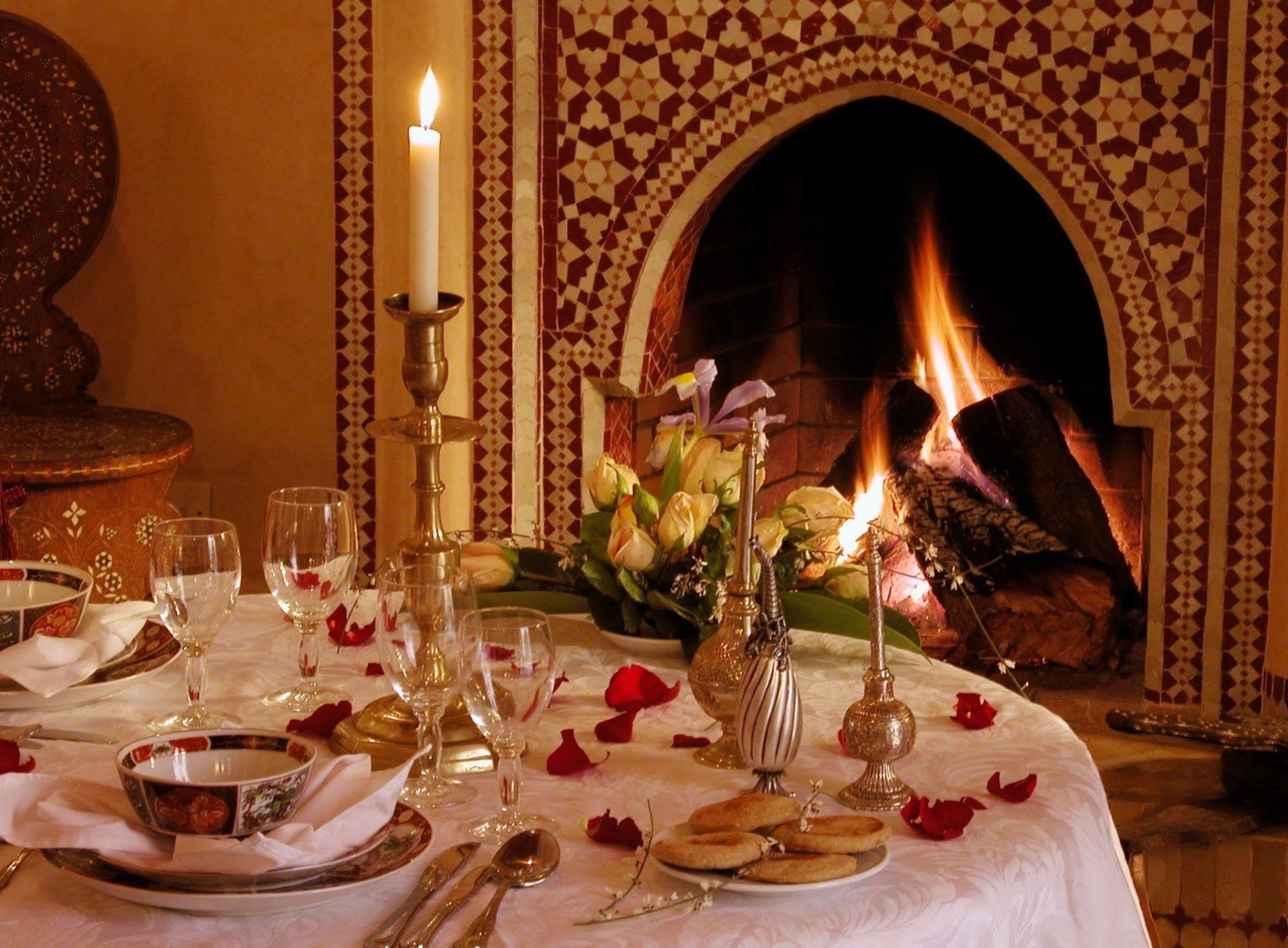 Riad Kniza Марракеш Экстерьер фото A Moroccan fireplace